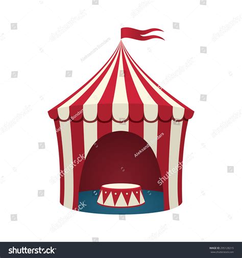 Circus Tent Isolated On White Background Stock Illustration 295128215 | Shutterstock