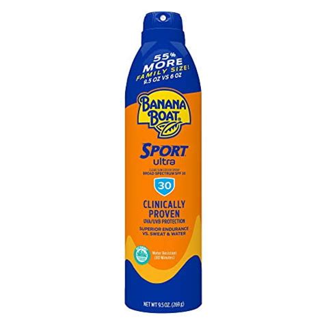 Banana Boat Ultra Sport Reef Friendly Sunscreen Spray, Broad Spectrum SPF 30, 9.5 Ounces ...