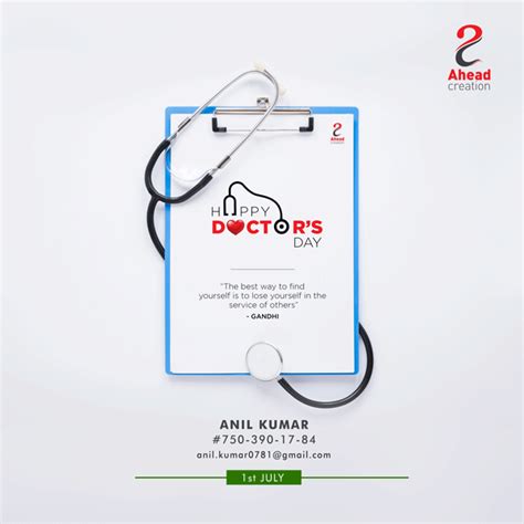 Doctor's Day | Doctors day, Happy doctors day, Creative advertising ...