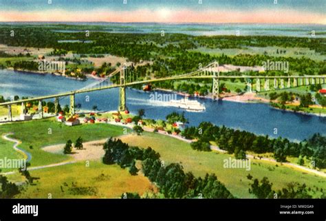 International Bridge. Thousand Islands. 1935 Stock Photo - Alamy