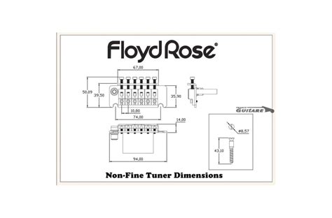 Tremolo FLOYD ROSE Non Fine Tuning System Chrome