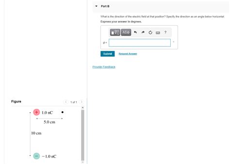 Part BWhat is the direction of the electric field at | Chegg.com