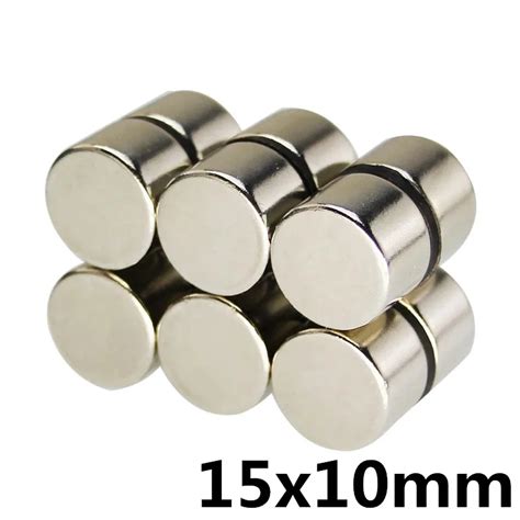 5pcs 15x10 mm Bulk Small Round NdFeB Neodymium Disc Magnets Dia 15mm x ...