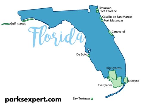 National Park Map Florida - Ronny Cinnamon