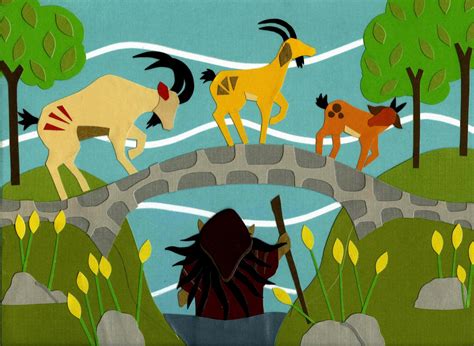 3 Billy Goats Gruff Signed Giclee Print of by XiomaraRodriguezArt