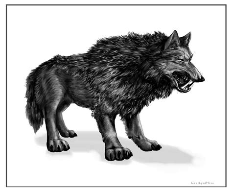 Dire Wolf by Feralkyn on DeviantArt