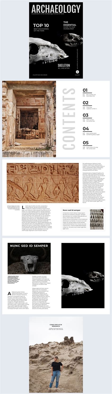 Science in Archaeology Magazine Template - Flipsnack