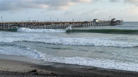 San Clemente Pier Surfing - Northside - Tube Riding - Barreled - Great ...