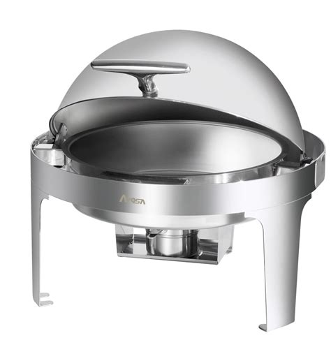 LionsDeal Round 6 Qt. Roll Top Chafing Dish - LionsDeal