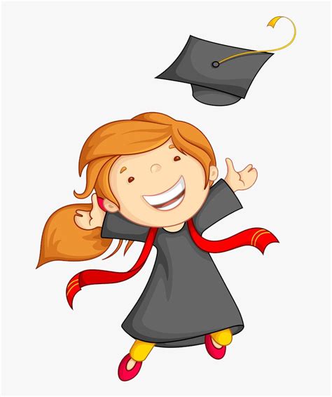 Graduation Ceremony Child Kindergarten Clip Art - Clipart Kid Graduation, HD Png Download - kindpng