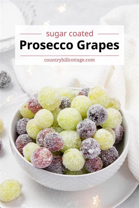 Sugared Prosecco Grapes {Without Alcohol}