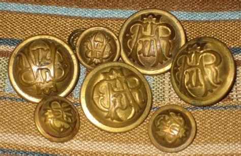 Army Civil War Monogram Metal Buttons 7 VINTAGE GAR GRAND | Etsy