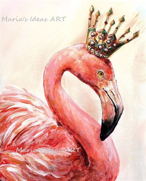 Flamingo art Pink Flamingo wall art Bird print Bird wall