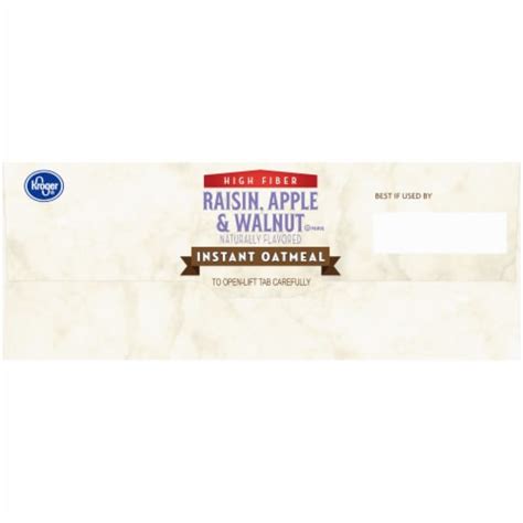 Kroger® Raisin Apple & Walnut Instant Oatmeal, 8 ct / 11.8 oz - Kroger