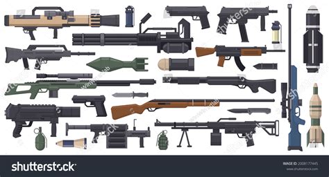 Military weapons icons Images, Stock Photos & Vectors | Shutterstock