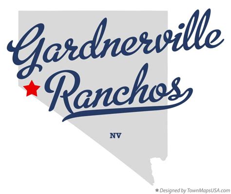 Map of Gardnerville Ranchos, NV, Nevada