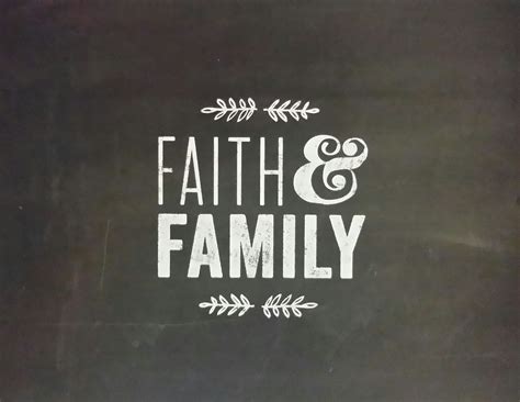 PRINT "FAITH AND FAMILY" 8 x 10 Chalkboard Quotes Collection on Storenvy