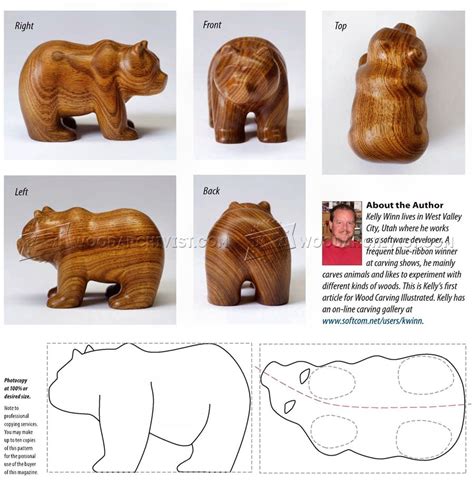 Carving Bear - Wood Carving Patterns • WoodArchivist