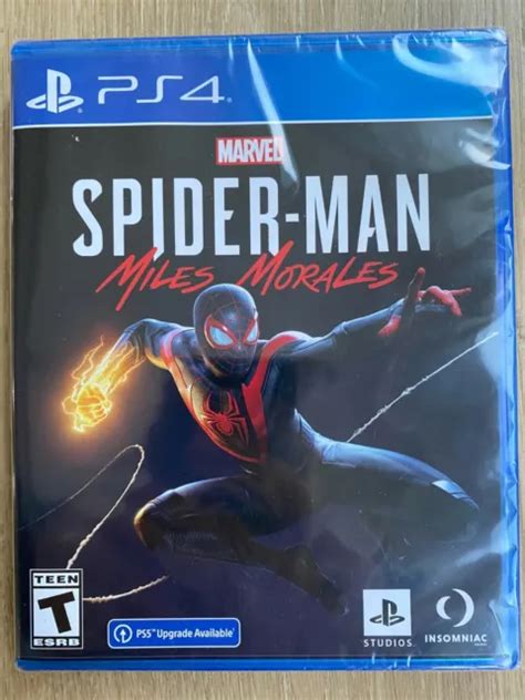 MARVEL'S SPIDER-MAN MILES Morales PS4 Spiderman w PS5 Upgrade Brand New ...