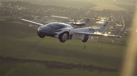 WATCH: Winged Flying Car Completes Its First Test Flight