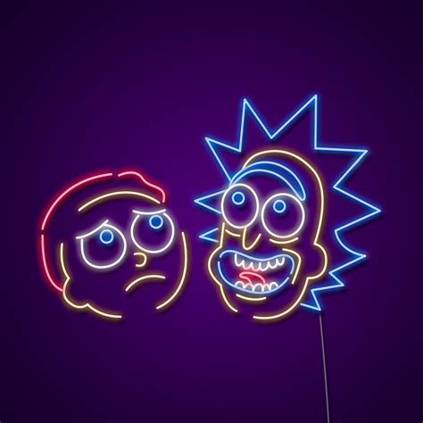 Rick And Morty Neon Sign | Neon LED Light | Made by Neonize