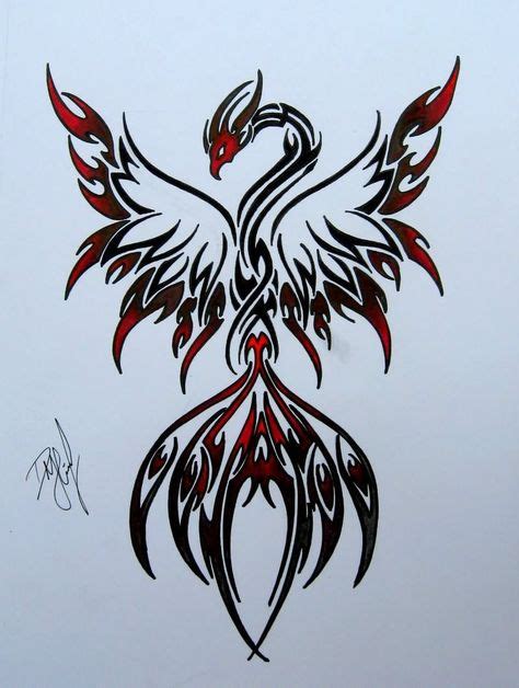 46 Red Phoenix Tattoo ideas | phoenix tattoo, phoenix tattoo design ...