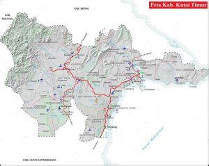 Peta Kabupaten Kutai Timur Terbaru Gambar HD dan Keterangannya