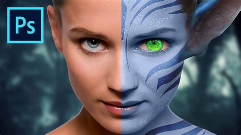 PHOTOSHOP TUTORIAL: How To Create Avatar Effect (Photoshop Graphic ...