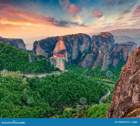 Stunning View of Famous Eastern Orthodox Monasteries Listed As a World ...