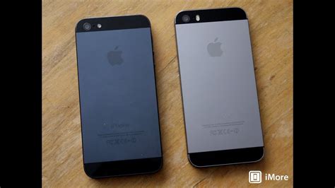 iPhone 5s Space Gray and iPhone 5 Black and Slate Color Comparison - YouTube