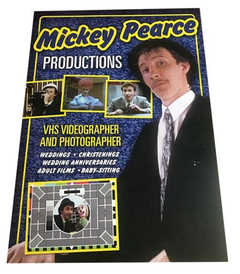 Mickey Pearce Productions Advertising Poster A3 SIGNED by Pat Murray ...