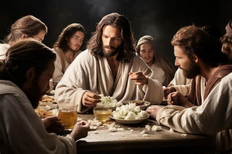 The Last Supper the 12 apostles and Jesus Christ religion Christianity ...