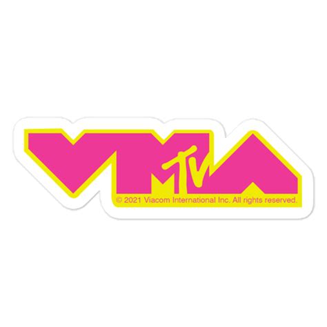 MTV VMAs 2021 Pink Logo Sticker – Paramount Shop