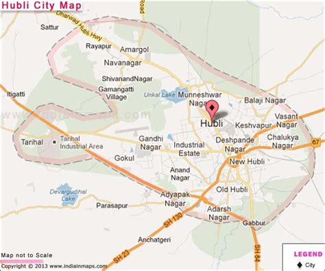 Hubli City Map | City Map in India | Pinterest | City maps and City