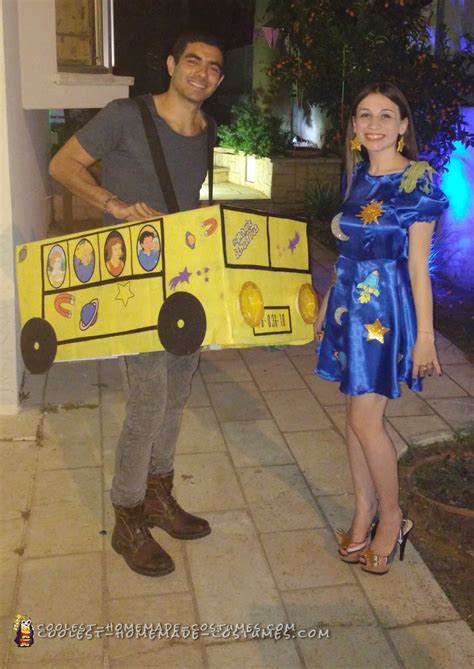 The Magic School Bus Homemade Couple Costume