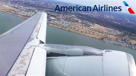 American Airlines Airbus A319 Takeoff From Washington D.C. (DCA) - YouTube