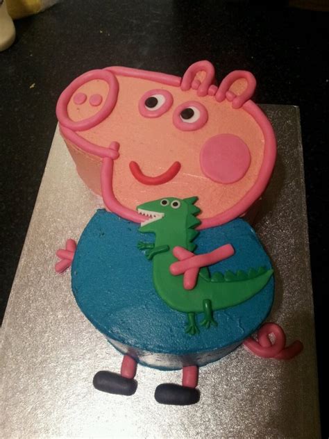 George Pig And Dinosaur - CakeCentral.com