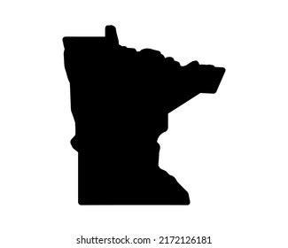 Minnesota State Map Us State Map Stock Vector (Royalty Free) 2172126181 ...