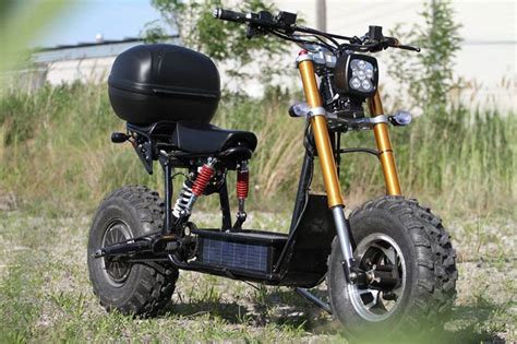 Solar-Powered Off Road Scooter | Electric bike diy, Electric dirt bike ...