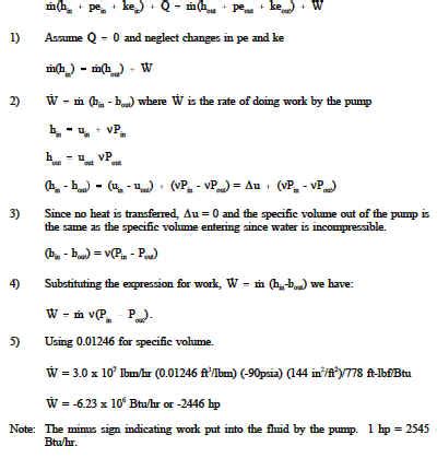 Energy Balance Equation Thermodynamics