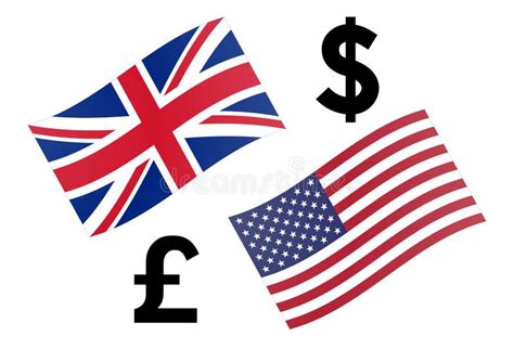 GBPUSD Forex Currency Pair Vector Illustration. United Kingdom And ...