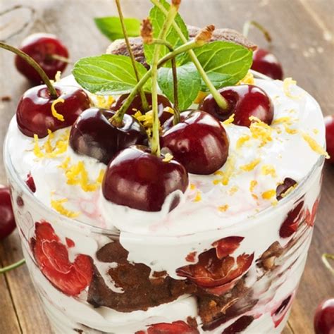 Cherry Trifle With Homemade Chocolate Lady Fingers Recipe