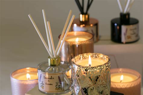 Photography of candles and diffusers