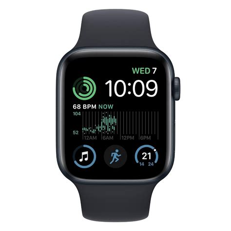 Apple Watch SE GPS + Cellular 40mm Midnight Aluminium Case with ...