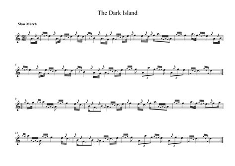 The Dark Island For Bagpipes by Traditional - Bagpipe - Digital Sheet ...