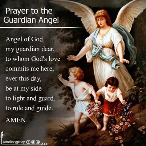 PRAYER TO THE GUARDIAN ANGELS.... - 100% KATOLIKONG PINOY! | Facebook