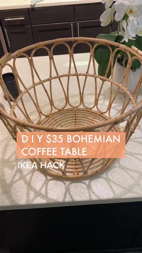 Coffee Table Ikea Hack, Coffee Table Makeover, Round Coffee Table, Ikea Patio, Diy Patio, Patio ...