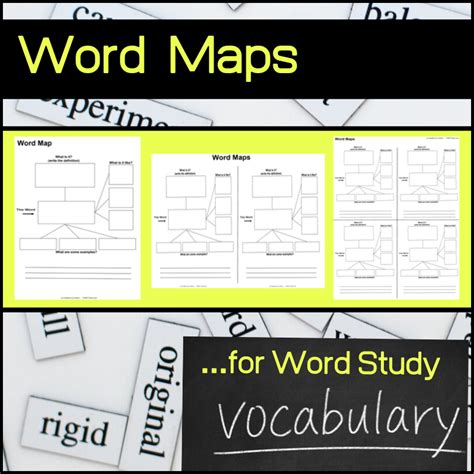 Vocabulary Word Maps for Word Study - My Teaching Library ...