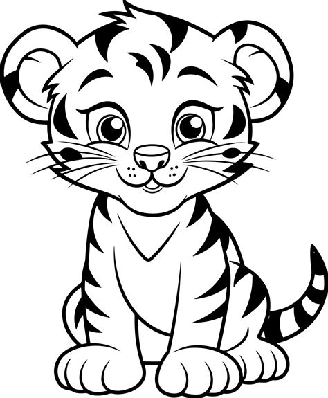 Tiger coloring book for kids: Tiger coloring Pages | Made By Teachers