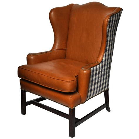 Leather Wing Chair | Leather wing chair, Chair, Modern wingback chairs